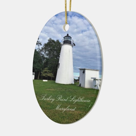 Turkije Point Lighthouse Maryland Keramisch Ornament (Links)