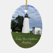 Turkije Point Lighthouse Maryland Keramisch Ornament (Voorkant)