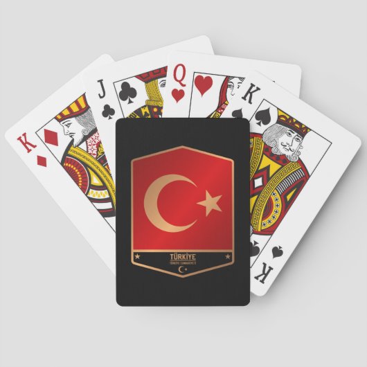 Turkije Pokerkaarten (Achterkant)