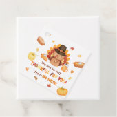 Turkije Pompoen Herfst Thanksgiving Plein Bedankjes Labels (In situ)