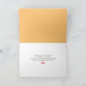 Turkije & Pompoen Humorous Hide Tom Thanksgiving Kaart (Binnen)