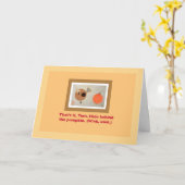 Turkije & Pompoen Humorous Hide Tom Thanksgiving Kaart (Gele Bloem)