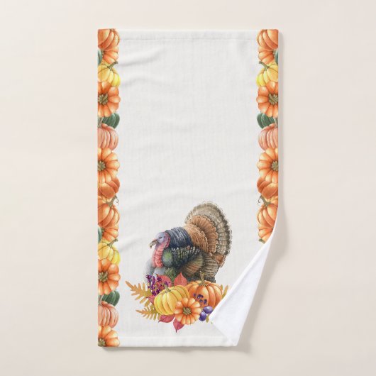 Turkije Pompoenen Thanksgiving Handdoek (Handdoek)