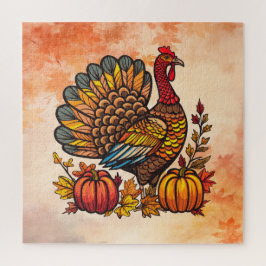Turkije Pompoenen Thanksgiving Jigsaw Puzzel