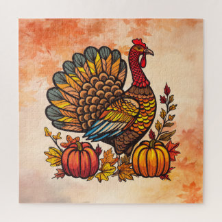 Turkije Pompoenen Thanksgiving Jigsaw Puzzel