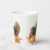 Turkije Pompoenen Thanksgiving Papieren Kopjes Bekers (Rechts)