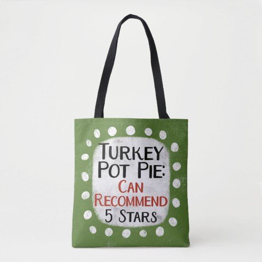 Turkije Pot Pie Review 5 sterren Canvas tas (Voorkant)