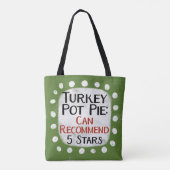 Turkije Pot Pie Review 5 sterren Canvas tas (Achterkant)