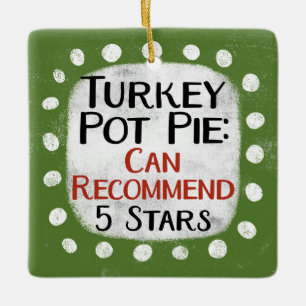 Turkije Pot Pie Review 5 sterren Ornament