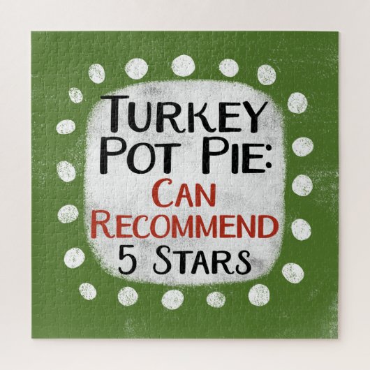 Turkije Pot Pie Review 5 sterren puzzel puzzel (Verticaal)