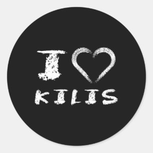 Turkije provincie Kilis Zuidoost-Anatolië Merkez K Ronde Sticker