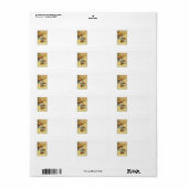 Turkije Pumpkin Corn Grapes Apple Haystack Etiket (Full Sheet)