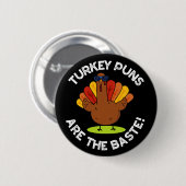 Turkije Puns zijn de beste grappige voedsel woords Ronde Button 5,7 Cm (Voorkant /achterkant)