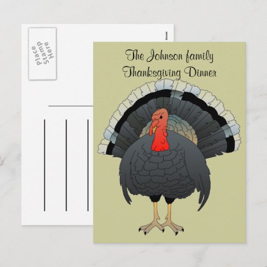 Turkije Recept Kaart (Voorkant / Achterkant)