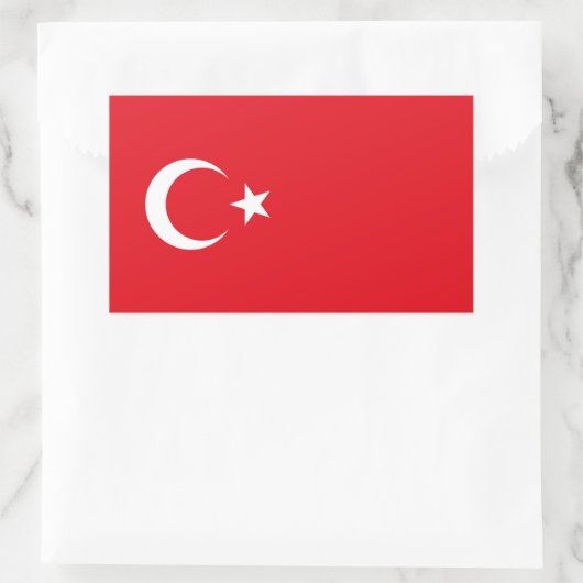TURKIJE RECHTHOEKIGE STICKER (Tas)