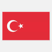 TURKIJE RECHTHOEKIGE STICKER (Voorkant)