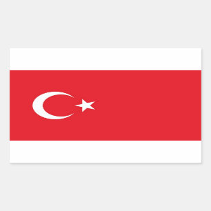TURKIJE RECHTHOEKIGE STICKER