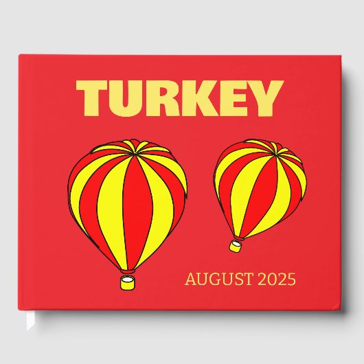 Turkije reis salontafelboek gastenboek (Voorkant)