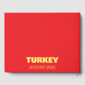 Turkije reis salontafelboek gastenboek (Achterkant)