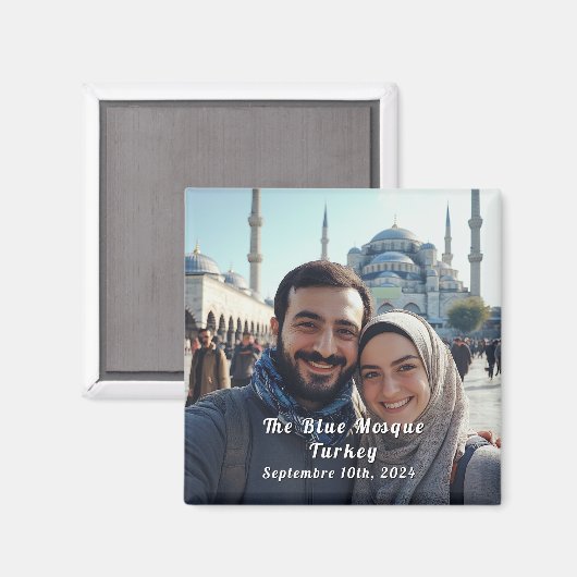 Turkije Reizen Custom Foto Souvenir Magneet (Voorkant / Achterkant)