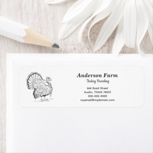 Turkije Retour Adres Label Sticker (Insitu)