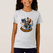 Turkije Riding Tyrannosaurus T-rex T-Shirt (Voorkant)