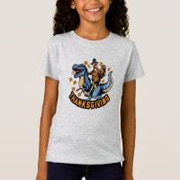 Turkije Riding Tyrannosaurus T-rex T-Shirt