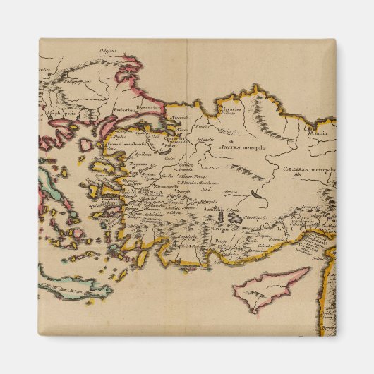 Turkije, Rome, Griekenland Magneet (Voorkant)