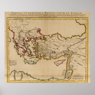 Turkije, Rome, Griekenland Poster