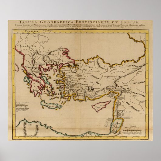 Turkije, Rome, Griekenland Poster (Voorkant)