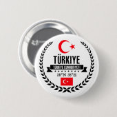 Turkije Ronde Button 5,7 Cm (Voorkant /achterkant)