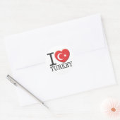 Turkije Ronde Sticker (Envelop)