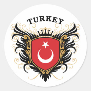 Turkije Ronde Sticker