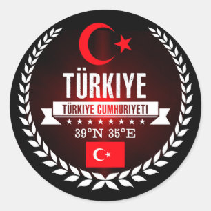 Turkije Ronde Sticker