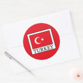 Turkije Ronde Sticker (Envelop)