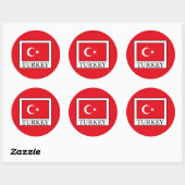 Turkije Ronde Sticker (Vel)