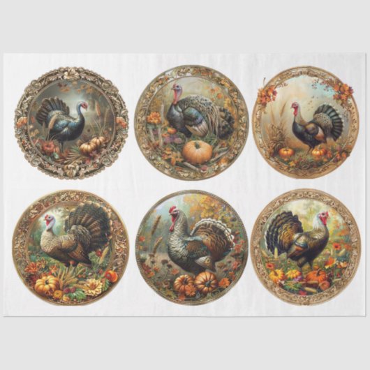 Turkije Ronden Tissuepapier (Voorkant)