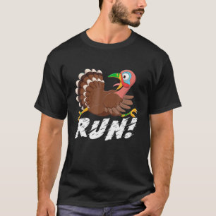 Turkije Run Running 5k Race Turkije Trot Grappig D T-shirt