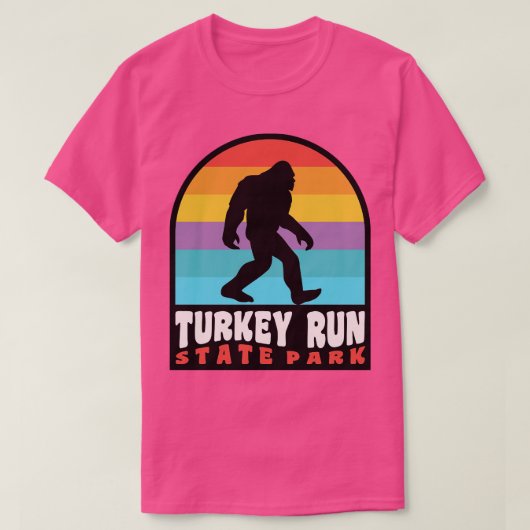 Turkije Run State Park Retro Sunset T-shirt (Design voorkant)