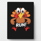 Turkije Run Thanksgiving Running Classic T-shirt Fotoplaat (voorkant)