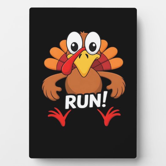 Turkije Run Thanksgiving Running Classic T-shirt Fotoplaat (voorkant)