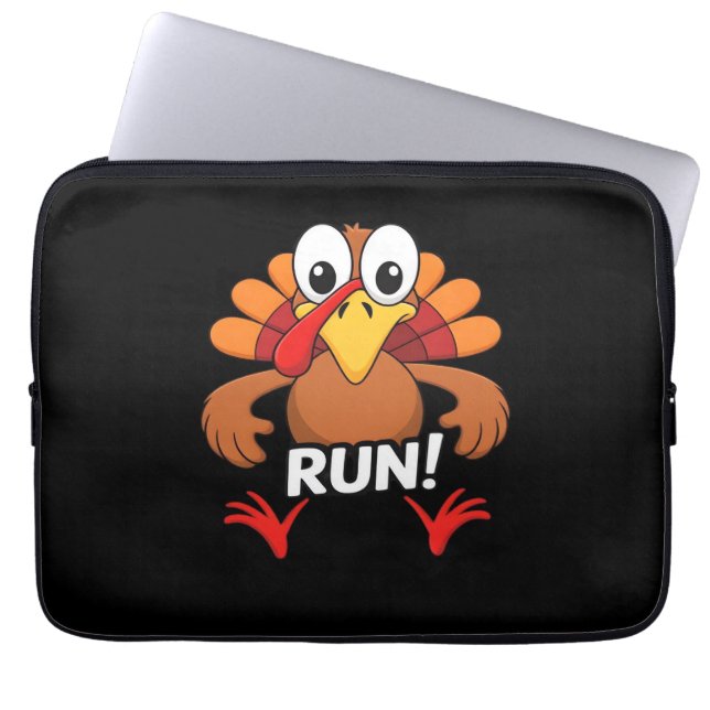 Turkije Run Thanksgiving Running Classic T-shirt Laptop Sleeve (Voorkant)
