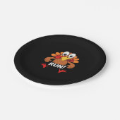 Turkije Run Thanksgiving Running Classic T-shirt Papieren Bordje (Gekanteld)