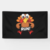 Turkije Run Thanksgiving Running Classic T-shirt Spandoek (Horizontaal)