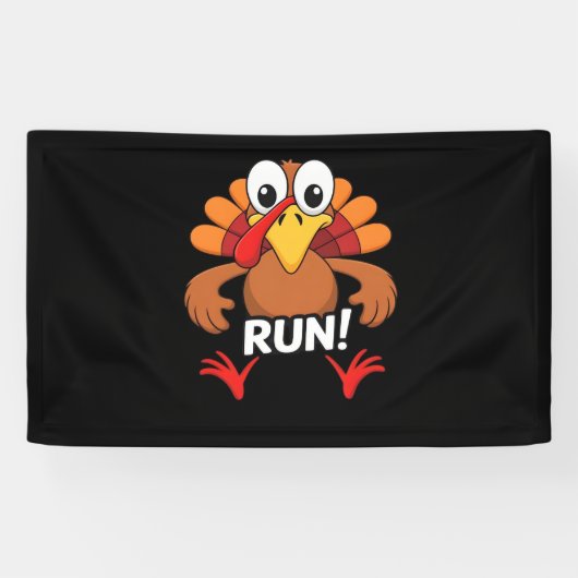 Turkije Run Thanksgiving Running Classic T-shirt Spandoek (Horizontaal)
