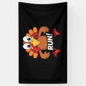 Turkije Run Thanksgiving Running Classic T-shirt Spandoek (Verticaal)