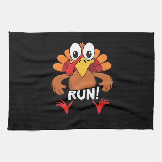 Turkije Run Thanksgiving Running Classic T-shirt Theedoek (Horizontaal)
