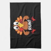 Turkije Run Thanksgiving Running Classic T-shirt Theedoek (Verticaal)