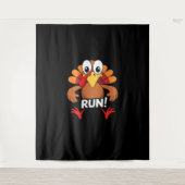 Turkije Run Thanksgiving Running Classic T-shirt Wandkleed (Voorkant)