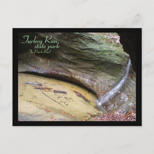 Turkije runt State Park, Punch Bowl Briefkaart (Voorkant)